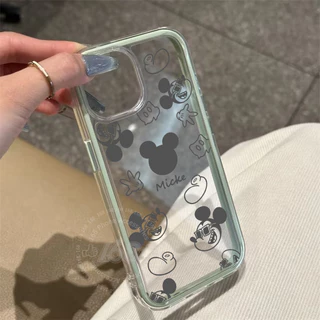 เคส OPPO Reno 16 16F 15 15F 5G เคส OPPO Reno 16 15 Pro 5G Pro Max เคสการ์ตูนหัวมิกกี้ กันกระแทก เคสเจลล์เกราะ 2 in 1 เคสใสหนา ทนต่อการตก สำหรับผู้หญิง ผู้ชาย