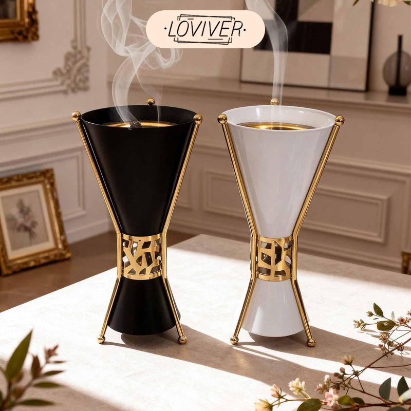 เหล็กสไตล์อาหรับธูป Burner ผู้ถือ Diffuser สําหรับห้องนั่งเล่นโต๊ะโยคะ Decor