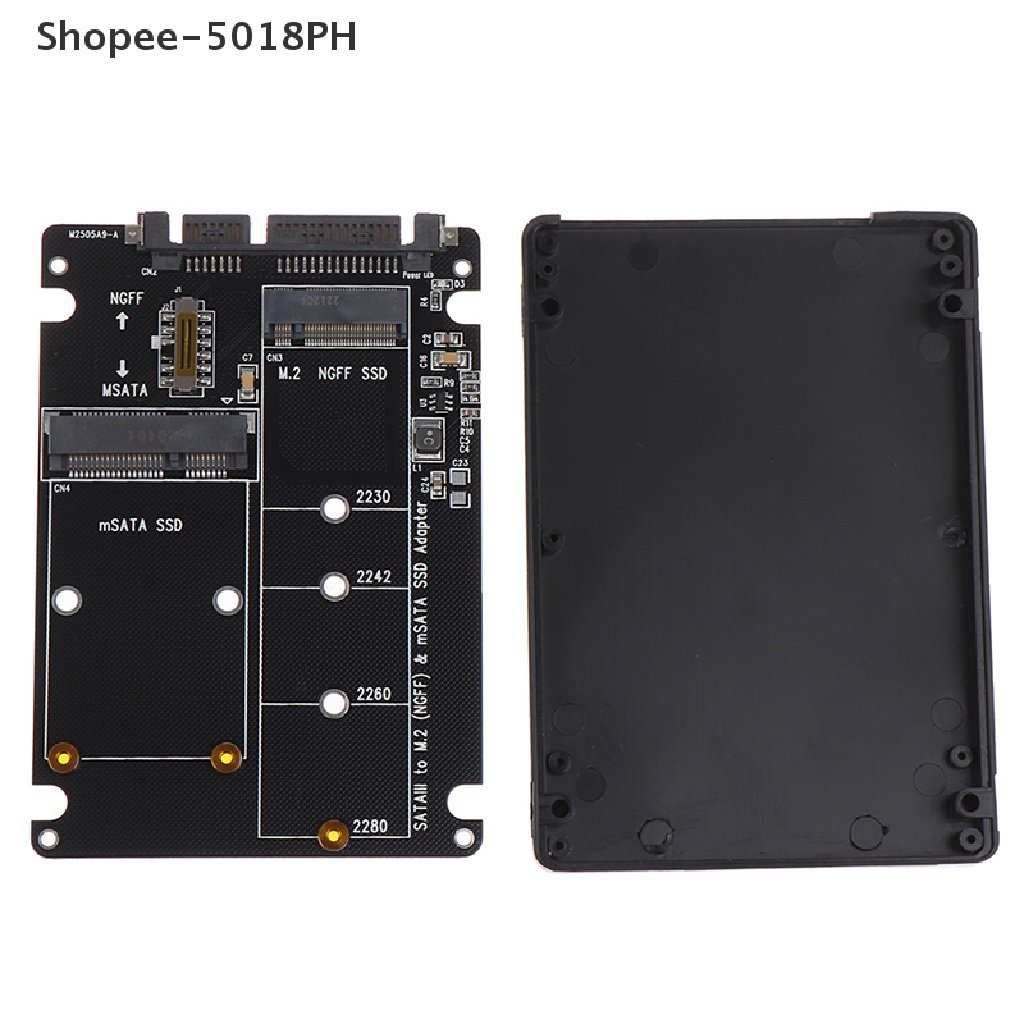 [SNOWPH] NGFF To SATA 3 HDD Enclosure MSATA SSD Adapter M.2 SATA Protocol Adapter Board [CAR]