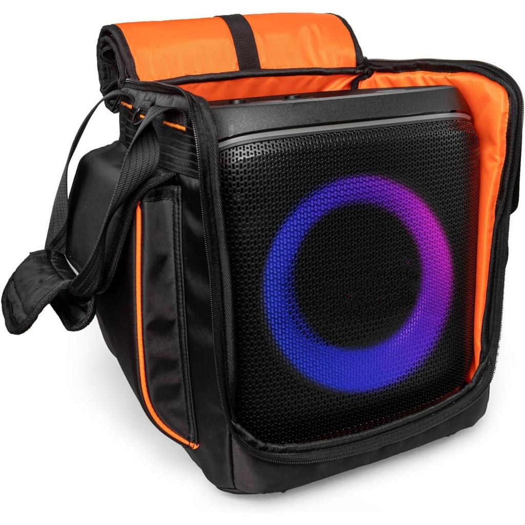 กระเป๋าเดินทางสําหรับ for JBL Partybox Encore 2 Essential, Carrier Storage Bag พร้อมอุปกรณ์เสริมกระเป๋าสายคล้องไหล่ปรับได้ Triple-Protection ผ้า,Gentle ภายใน