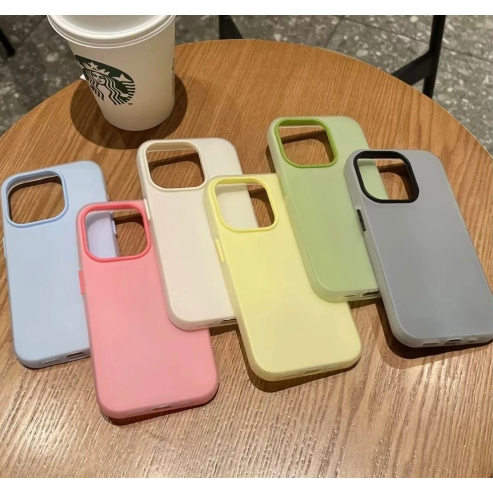 Simple Jelly Candy สีเคสโทรศัพท์สําหรับ Redmi A7Pro / Poco C85X A7 Pro 15C / C85 2 in 1 สีทึบซิลิโคน