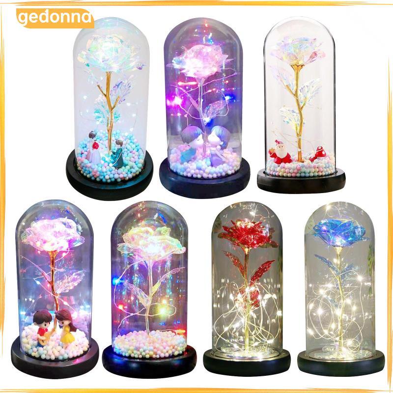 [gedonna] Galaxy Rose Flower Gift, Galaxy Enchanted Rose Led ใน ของขวัญสําหรับผู้หญิงของเธอ