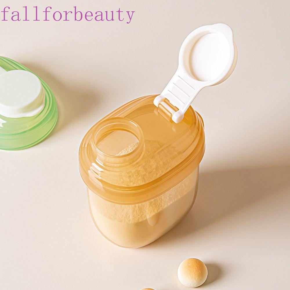 FALLFORBEAUTY กล่องนมผงเด็ก, กล่องข้าวใส่อาหาร นมผง Toddle ภาชนะบรรจุขนม, ธัญพืชที่จําเป็นแบบพกพาพร้