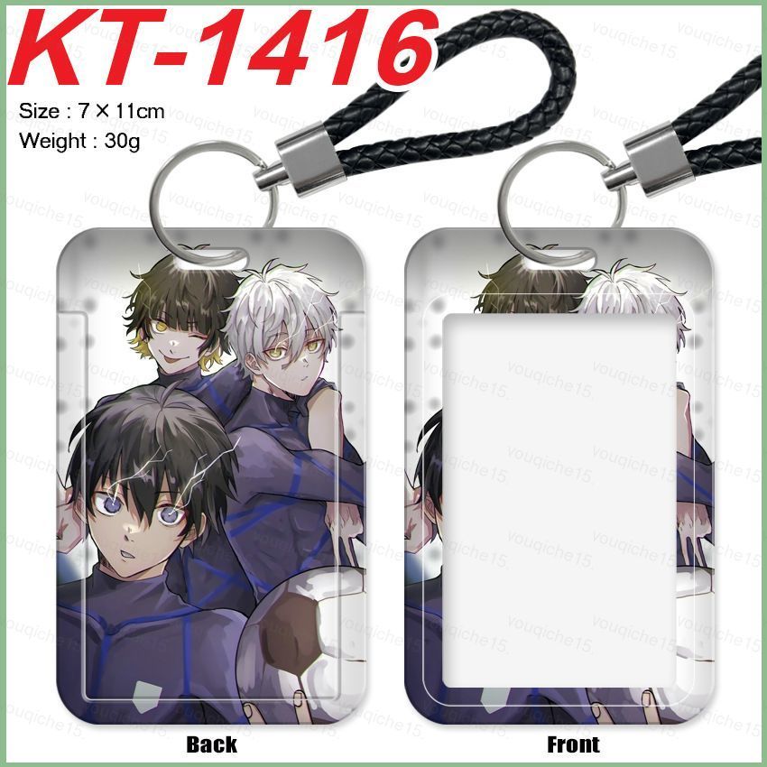 SY5 BLUE LOCK การ์ตูนอะนิเมะ KeyChain Card Holde นักเรียน MetroCard การ์ดอาหารรถบัส ID Card Holder I