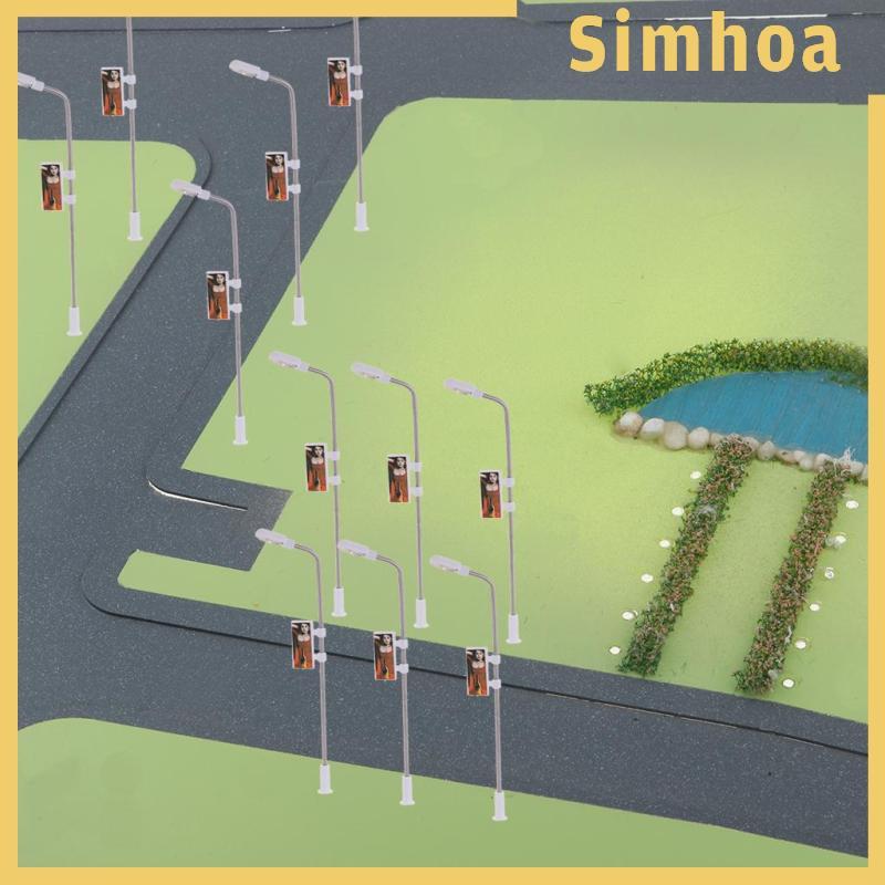 [SIMHOA] 20 ชิ้น HO Freight Yard LED รุ่นรถไฟ Yard Spot Garden Lights 1:200 Scale