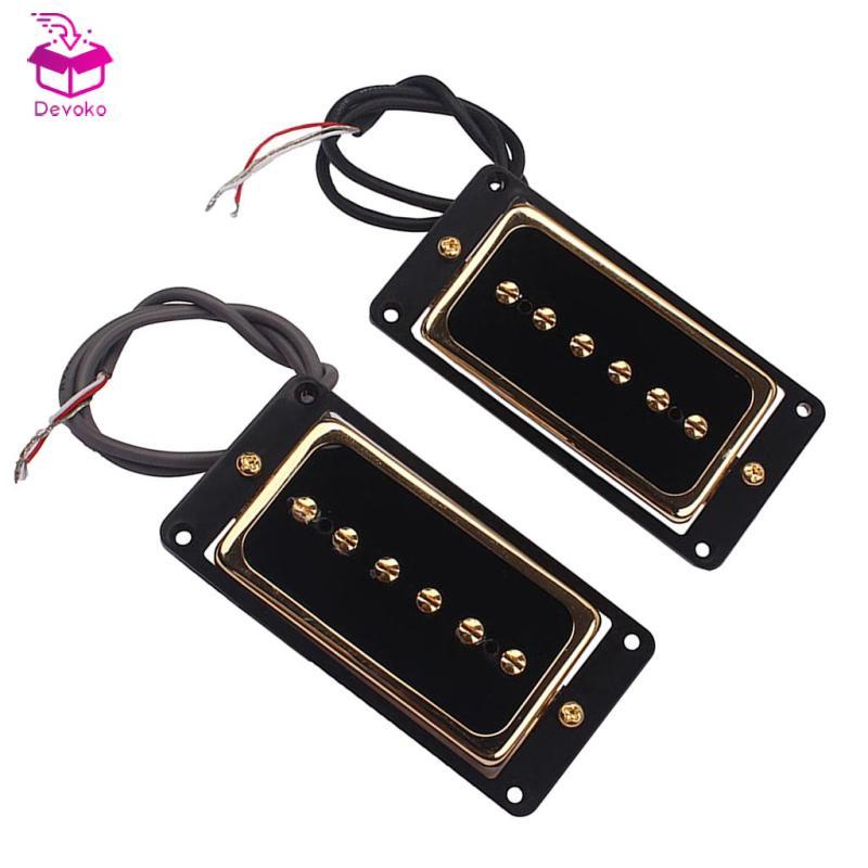 [chiwanji2mf] 2 ชิ้น Alnico 5 Pickup Soap Bar P90 Humbucker Pickup สําหรับชิ้นส่วนกีตาร์ไฟฟ้า