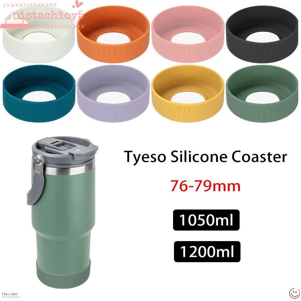PISTACHIO 1 ชิ้นขวด, 76-79 มม.ซิลิโคนกันลื่น Coaster, Universal 1050ml 1200ml TS-8829 TS-8830 ป้องกันด้านล่างสําหรับ Tyeso แก้ว