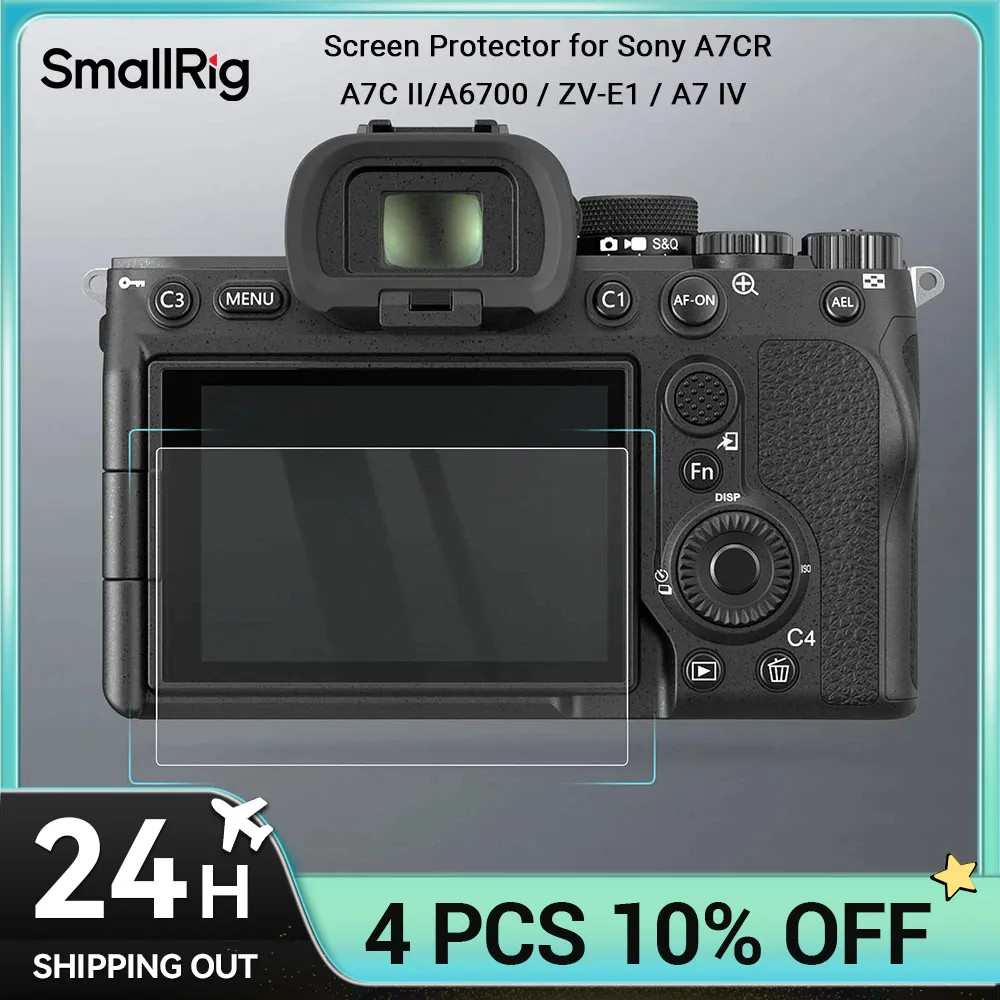 SmallRig ป้องกันหน้าจอสําหรับ Sony Alpha 7CR/ Alpha 7C II/Alpha 6700 / ZV-E1 / Alpha 7 IV,กระจกนิรภั