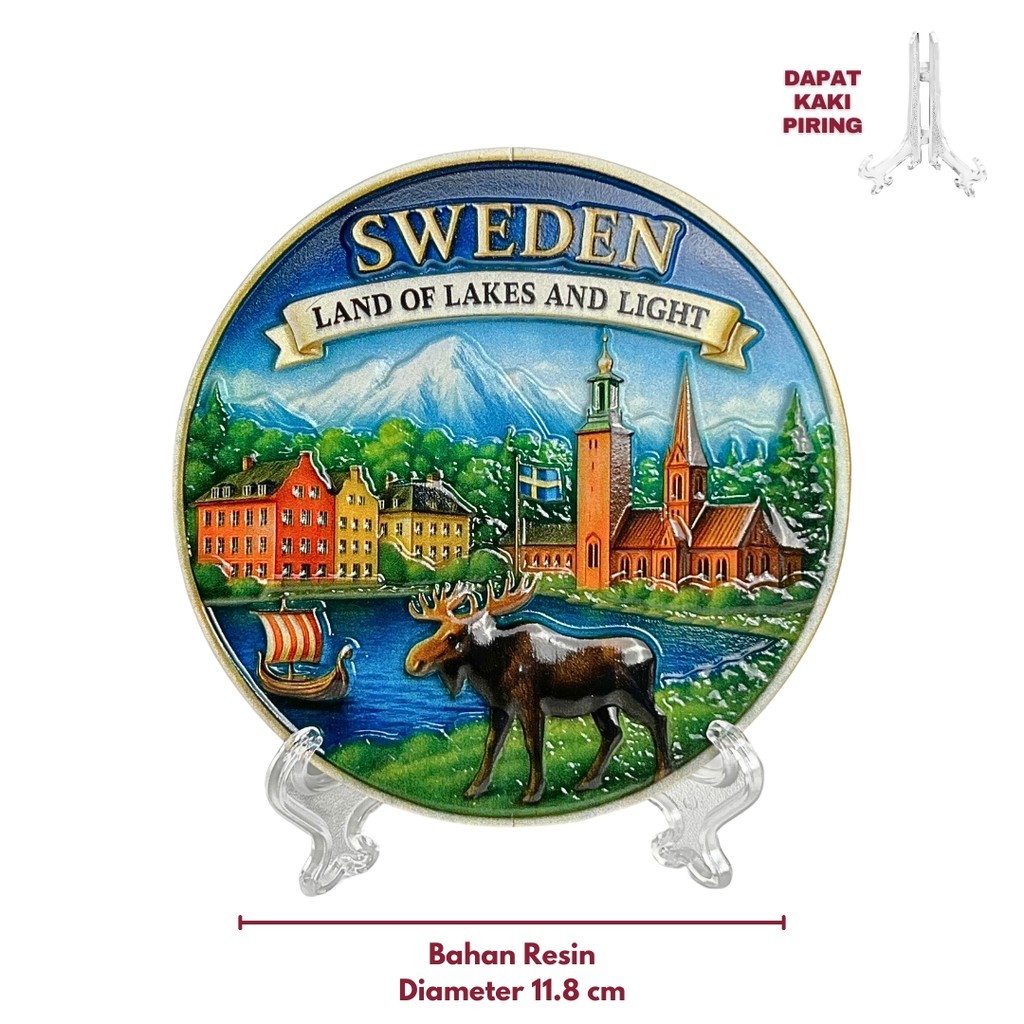 SWEDEN ตู้โชว์ของที่ระลึกโดย SWEDEN
