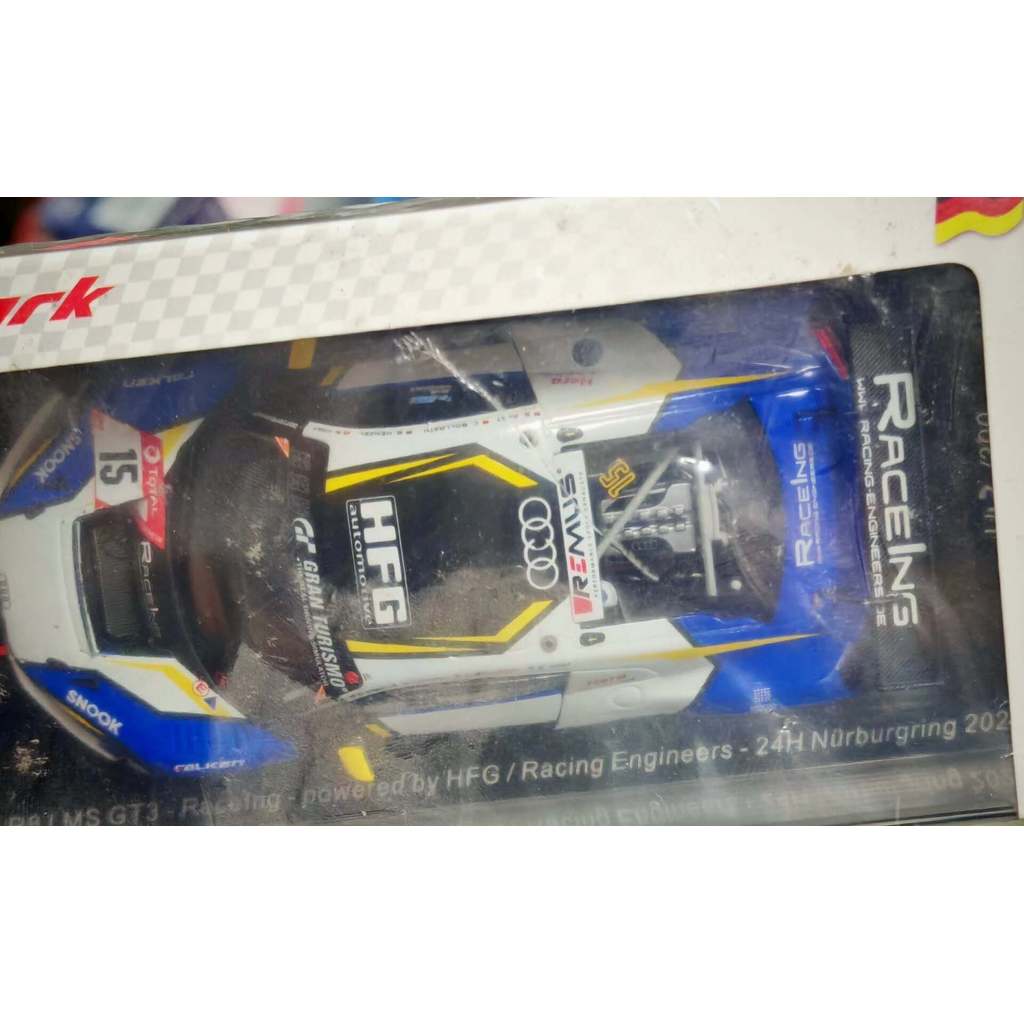 Spark 1: 43 Audi r8 Audi lms gt3 2020 โมเดลรถ Borgring ใหม่