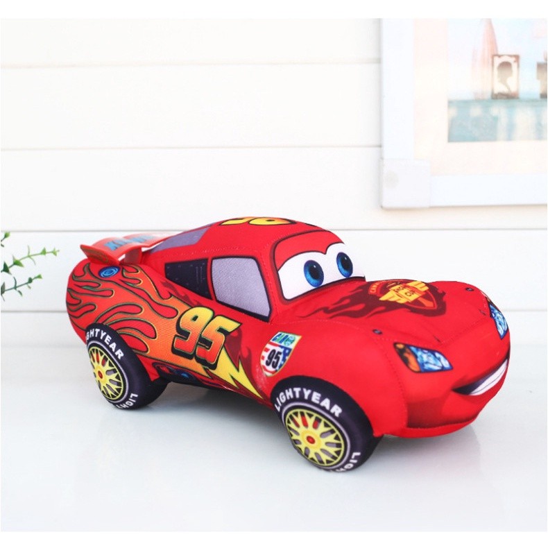 25 ซม.M Pixar Cars 3 Lightning McQueen ของเล่นตุ๊กตา Red McQueen 95 เบาะตุ๊กตานุ่มตุ๊กตาตุ๊กตาเด็กเด