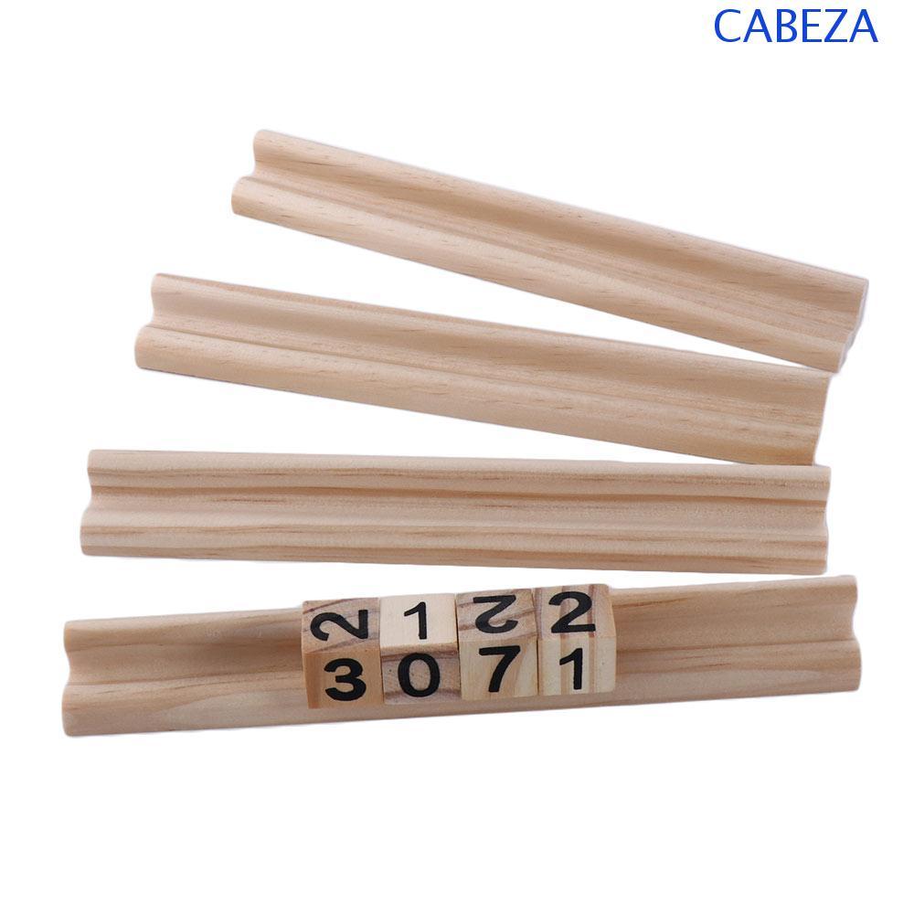 CABEZA ไม้ Domino Racks Chickenfoot Domino เกมผู้ใหญ่สําหรับเด็กผู้เล่นมืออาชีพ Domino ถาดผู้ถือ