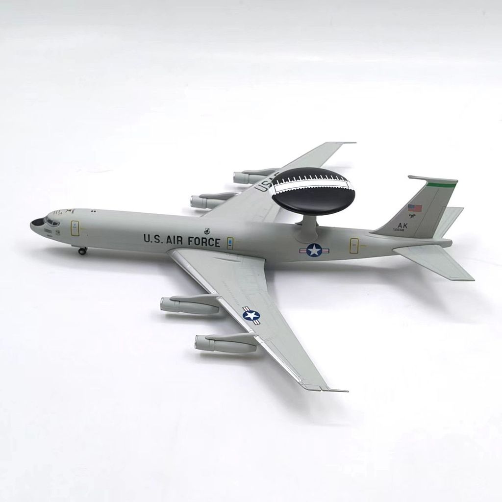 1: 200 US Air Force Boeing E3 Floor Warning Aircraft สําเร็จรูปโลหะผสมทหารเครื่องบินรุ่นเครื่องประดั