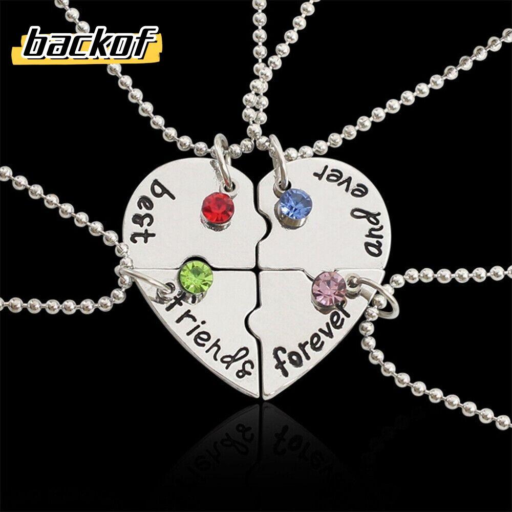BACKOF 4 Bff สร้อยคอแฟชั่น Love สร้อยคอเพื่อนสนิท
