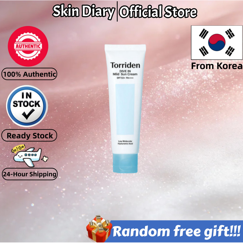 [Torriden] DIVE IN Mild Sunscreen , Perfect UV Protection, SPF 50+ PA++++, 60ml/ครีมกันแดดให้ความชุ่