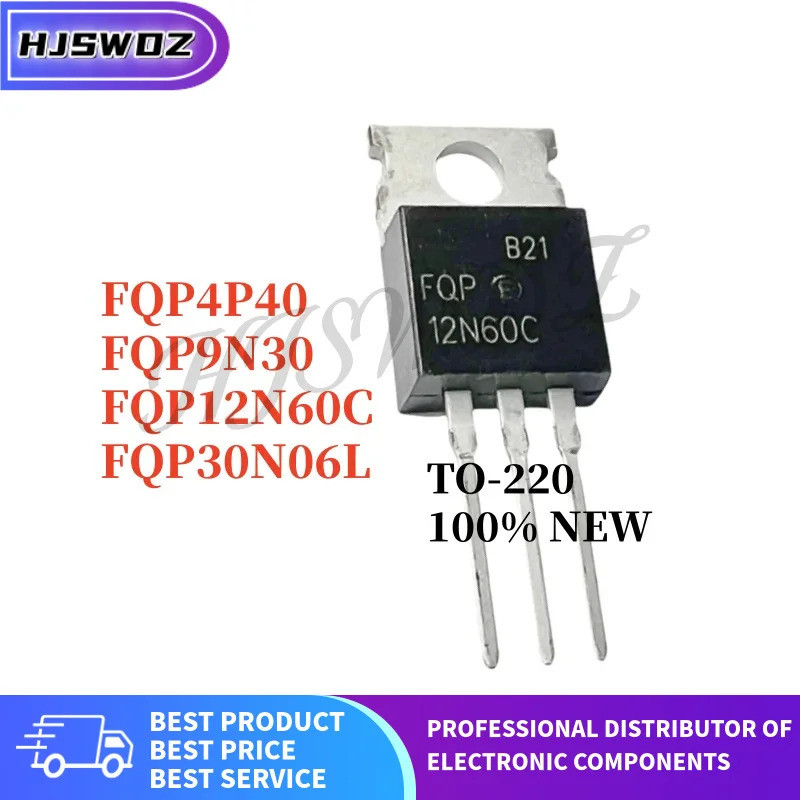 10 ชิ้น mos FQP30N06L FQP9N30 FQP4P40 FQP12N60C MOSFET Field effect หลอด TO-220 AUZN