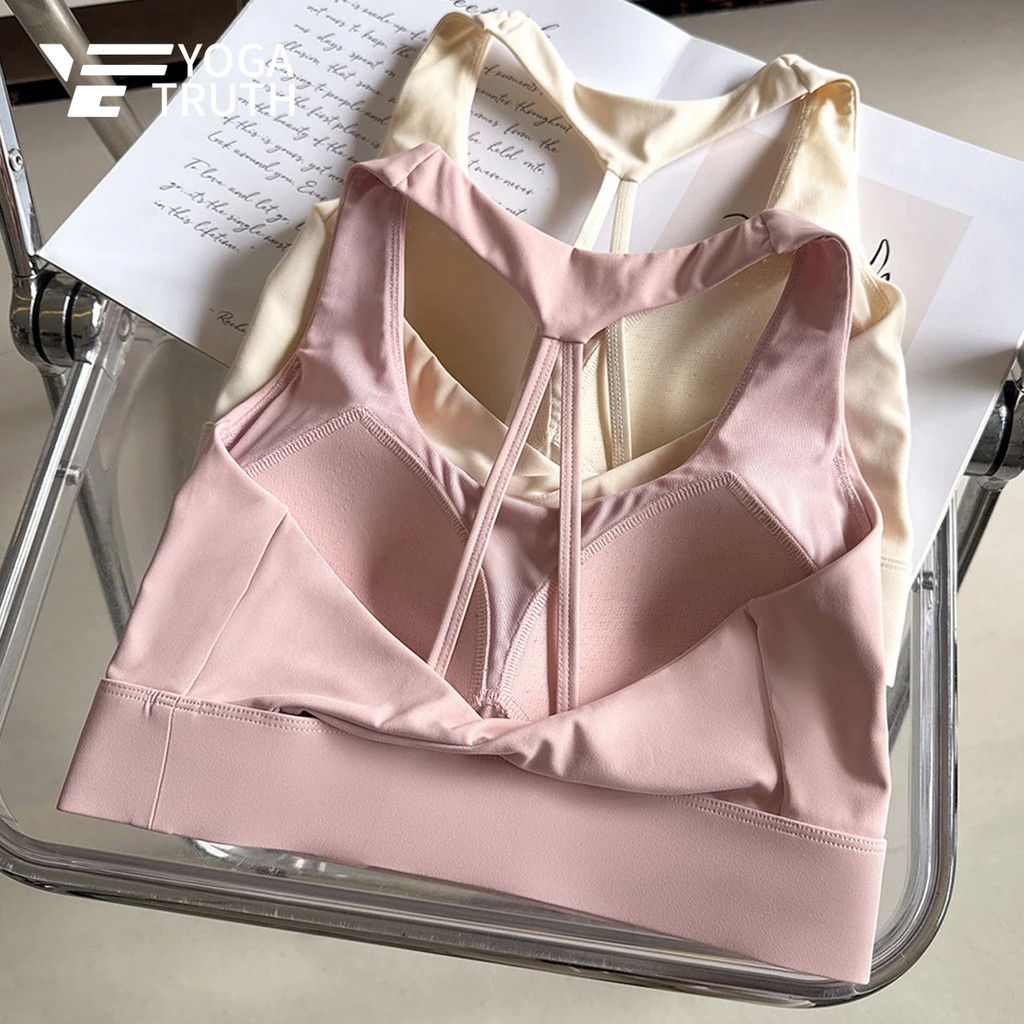 YOGATRUTH(เบาะคงที่) สปอร์ตบรา Knot Triangle Beauty Back Skin Friendly Bra Pilates Fitness