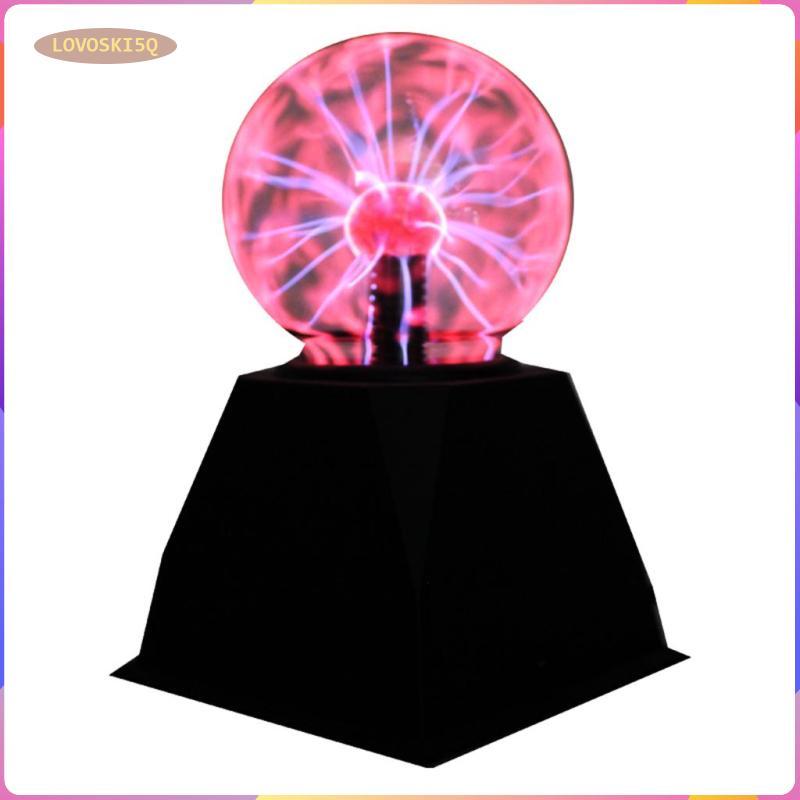[lovoski5q] Touch Activated Plasma Globe Sphere Night Lamp โคมไฟตั้งโต๊ะสร้างสรรค์สําหรับห้องนั่งเล่