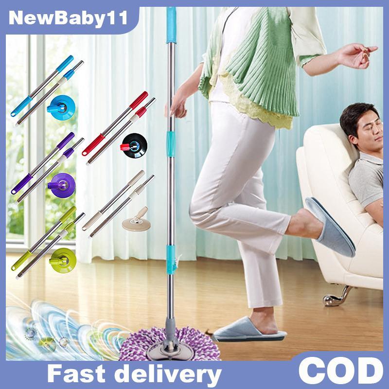 NY Spin Mop POLE Handle สําหรับชั้น 360 องศาหมุนชั้น Mop POLE ไม่มีเท้าเหยียบรุ่น Handle ทําความสะอา