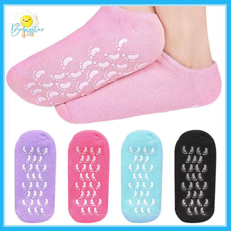 [Inthehot-t] 1 คู่หลายสี Moisturizing Sos ถุงมือสําหรับแห้ง Craed Feet บํารุงผิวหล่อลื่น Foot Care น