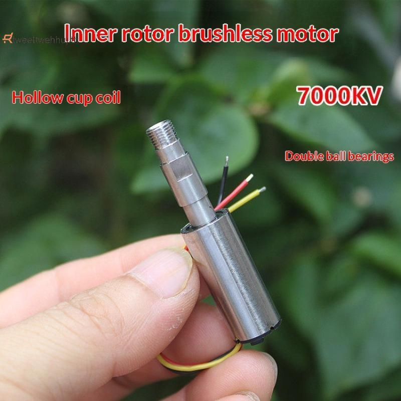 Tw 7000KV มอเตอร์ไร้แปรงถ่าน Coreless สําหรับ RC Double Ball Bearing เครื่องยนต์โรเตอร์ภายในความเร็ว