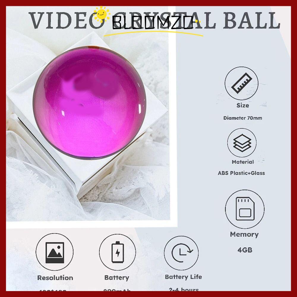 CODBLOOMZO Crystal Ball, หน้าจออิเล็กทรอนิกส์ DIY Video Display Ball, Pixel Display Wireless Effect 