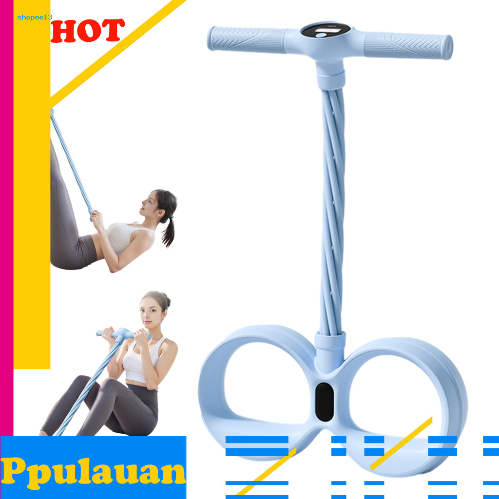 6-tube Pedal Puller Pedal Resistance Band 6-tube Pedal Ankle Puller Resistance Band พร้อมที่จับ – ยา