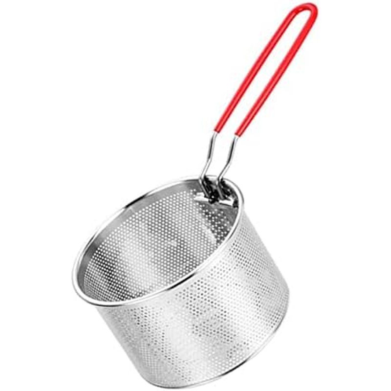Stainless Steel Frying Basket Stainless Steel Deep Fry Basket with Removable Handle for Cooking Fren