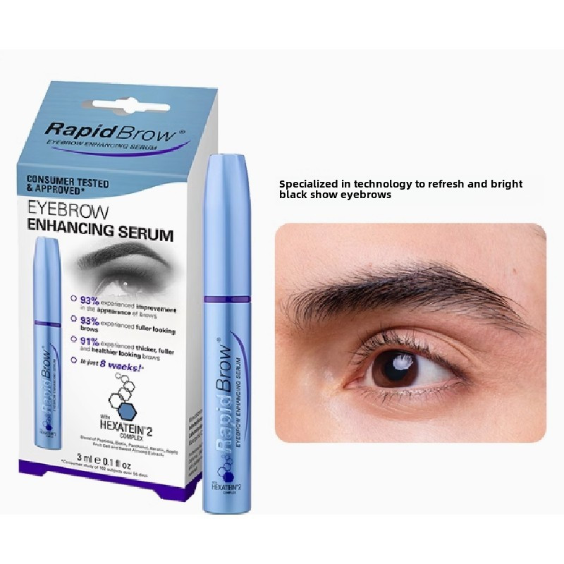 RapidBrow Eyebrow Nourish Liquid Eyelashes Growth Liquid RapidBrow Eyebrow Nourishing Serum สําหรับผู้ชายและผู้หญิง Us Eyelash Styl และ Long-Term Nutrient Enhancement Agents หนา Eyelas