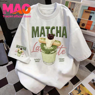 COD✅ (จัดส่งในกรุงเทพฯ) MAO Shop ❗ เสื้อยืดแขนสั้นพิมพ์ลายเครื่องดื่มเย็นสดชื่นในฤดูร้อน สไตล์เกาหลี ผ้าสบาย M02