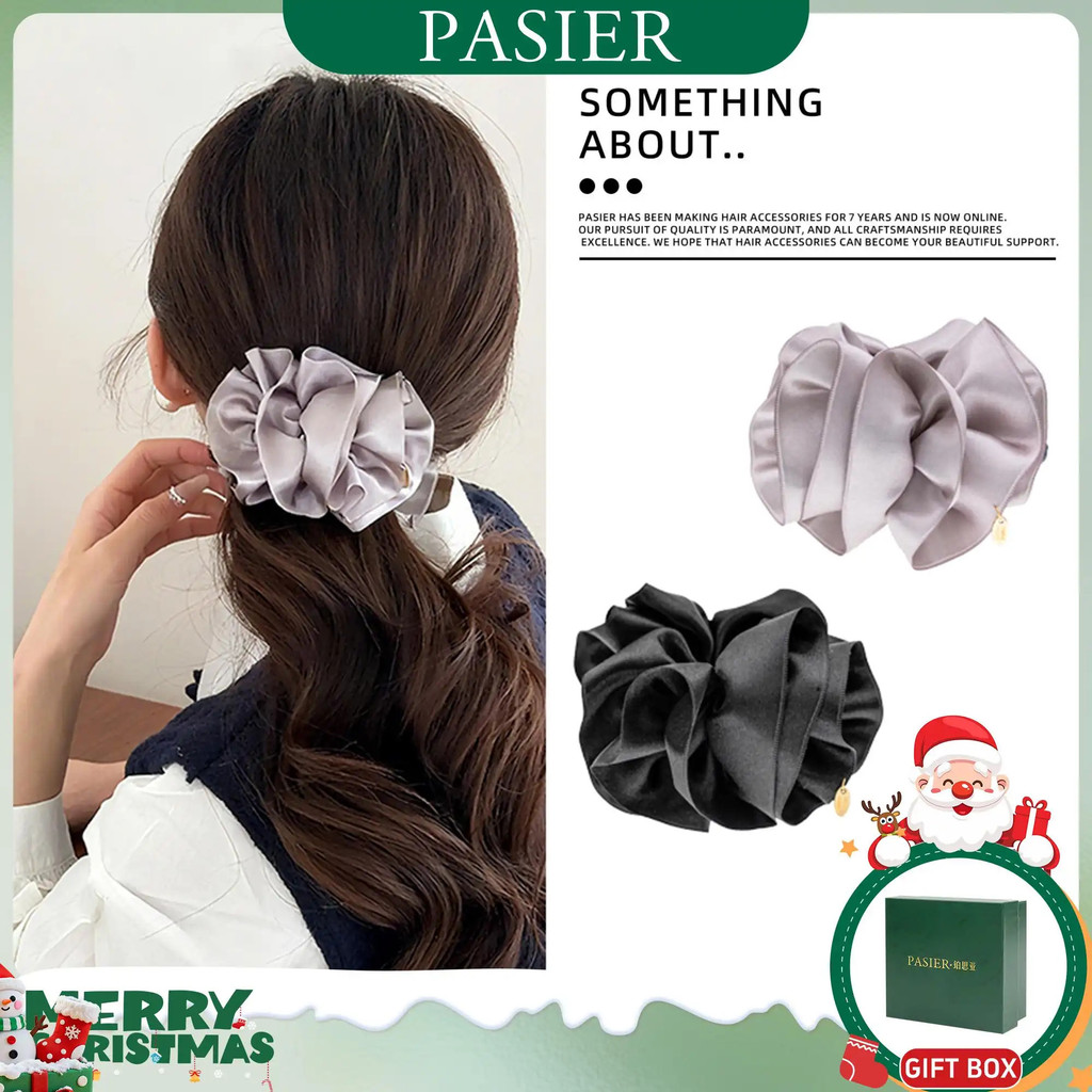 PASIER กิ๊บติดผมกล้วยฟองเมฆ จัดแต่งทรงผมหรูหรา ตัวเลือกสองสี อเนกประสงค์สําหรับสวมใส่ทุกวันและโอกาส DR0213