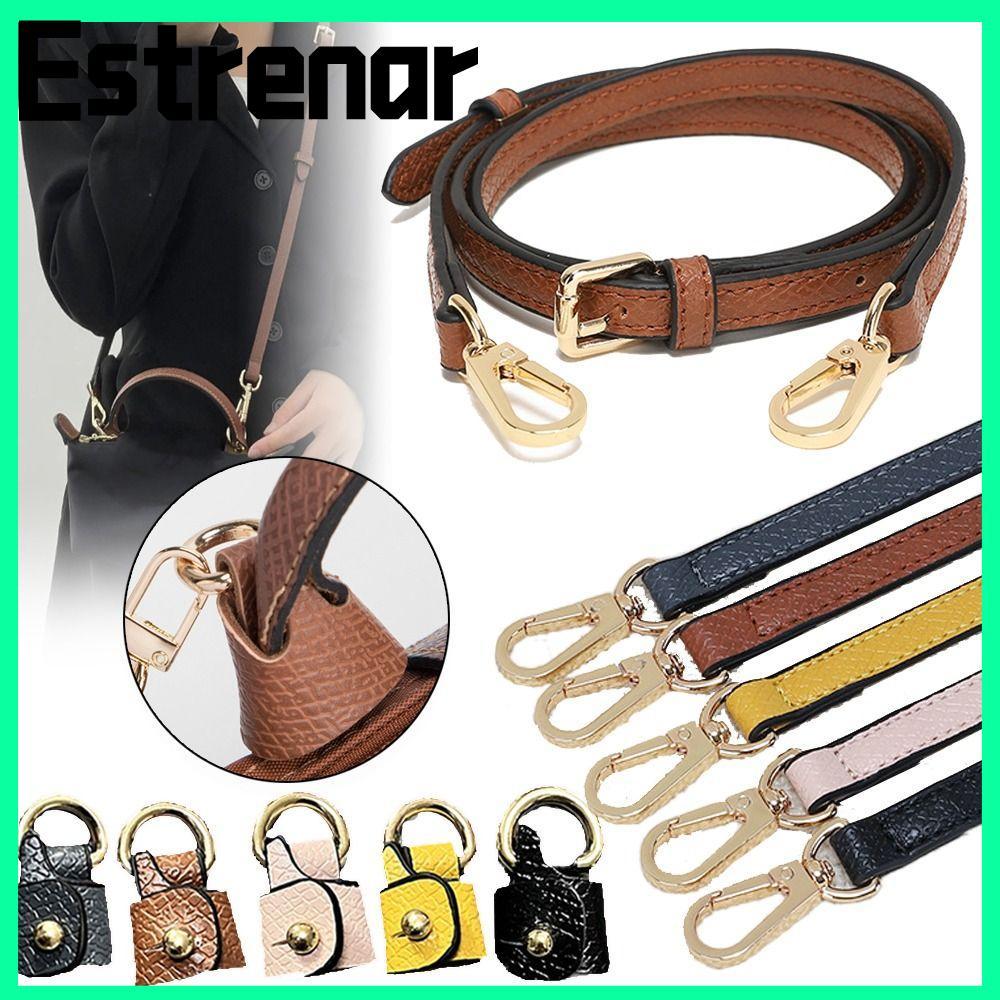 สายคล้องไหล่สำหรับกระเป๋าLongchamp แบบพวงมาลัยหนังพร้อมตัวล็อก