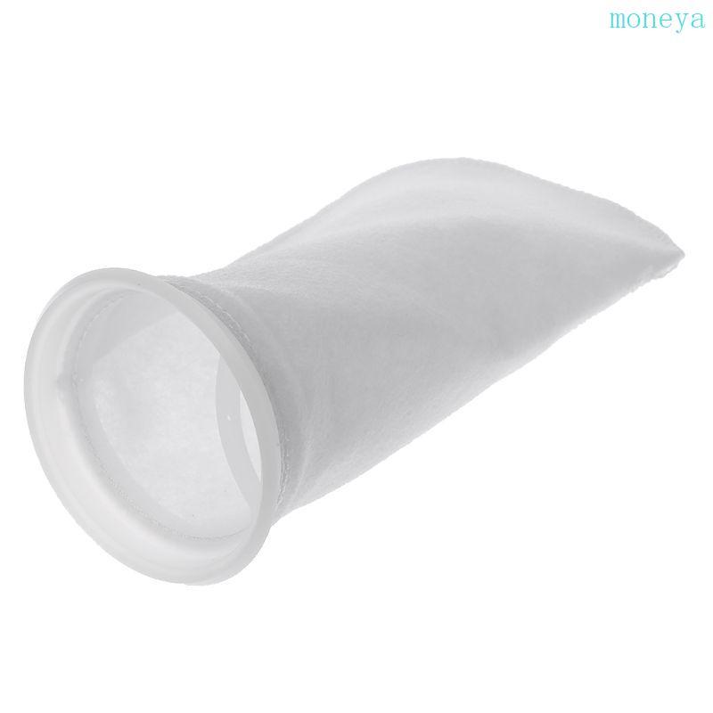 Mya 200um ถุงกรอง Aquarium กรองถุงเท้าสําหรับปลาสําหรับถัง 10 นิ้วความยาว 4 นิ้วเส้นผ่านศูนย์กลางแหวนถอดขยะอินทรีย์