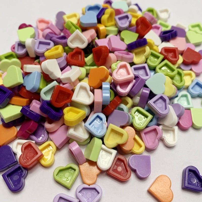 100ชิ้น มอค 39739กระเบื้องรอบ1x1หัวใจอาคารบล็อกชุดรักพีชเข้ากันได้กับการศึกษาสร้างสรรค์เด็กของเล่นเด็ก