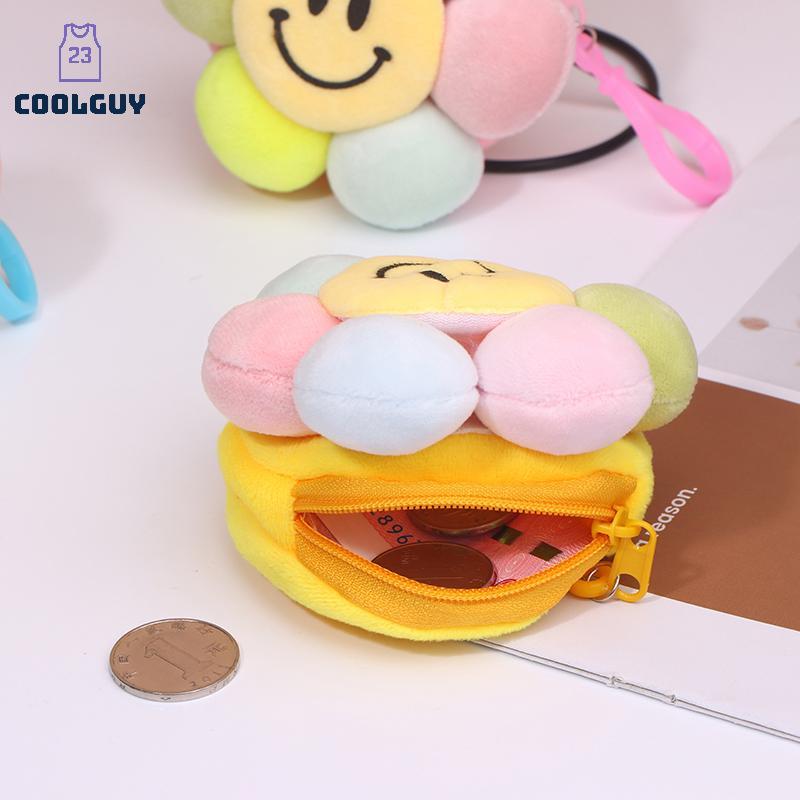 [YLSW] น่ารักดอกทานตะวันตุ๊กตาสีกระเป๋าใส่เหรียญกระเป๋าสตางค์จี้พวงกุญแจกระเป๋าเป้สะพายหลังรถ Charms ตกแต่งกระเป๋าอุปกรณ์เสริม TH - รูปที่ 7