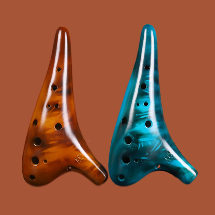 Twelve-Hole Ocarina Alto C Key เริ่มต้นโรงเรียนการสอน Ocarina 12 หลุมเครื่องดนตรีชาติพันธุ์20251218