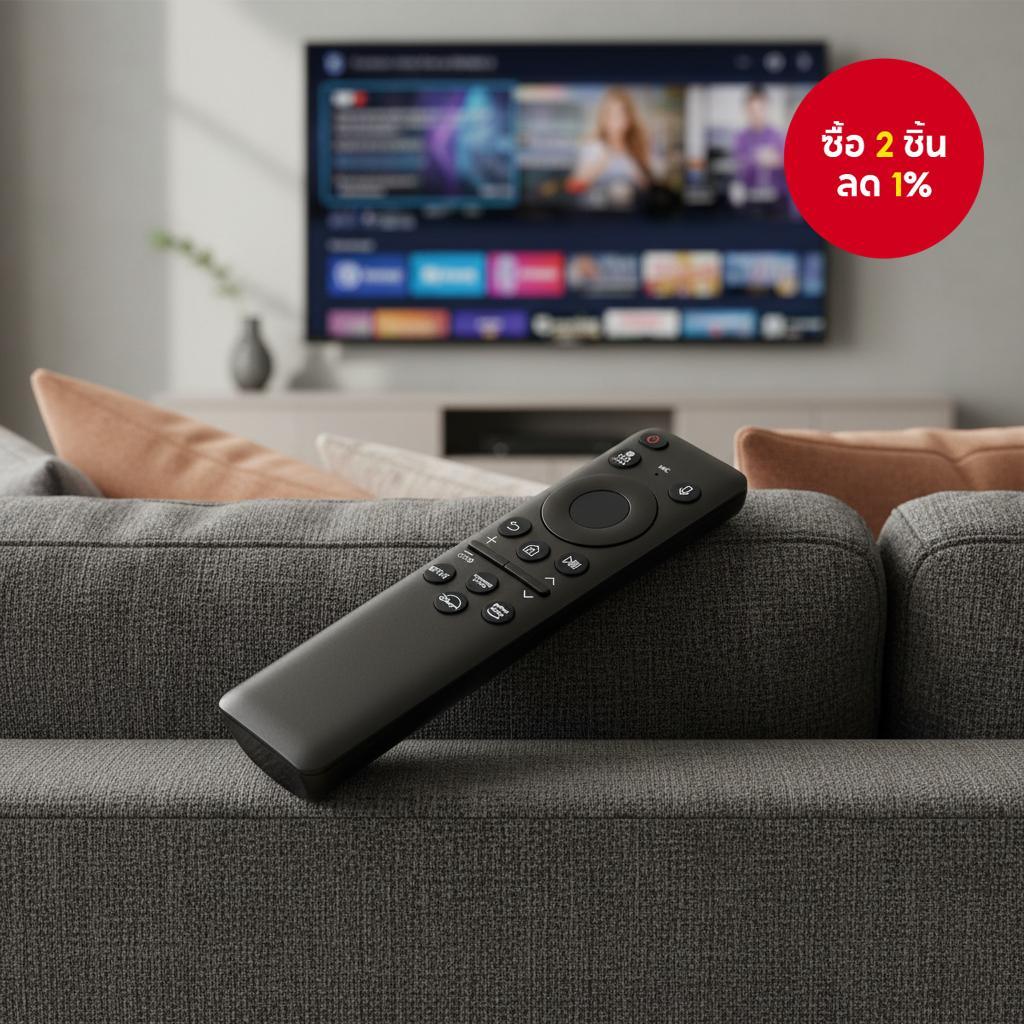 รีโมทคอนโทรลสากลสําหรับทีวีสมาร์ท Samsung รุ่น BU8000 CU8000 DU8000 พร้อมฟังก์ชันเสียง ไม่ต้องชาร์จใ