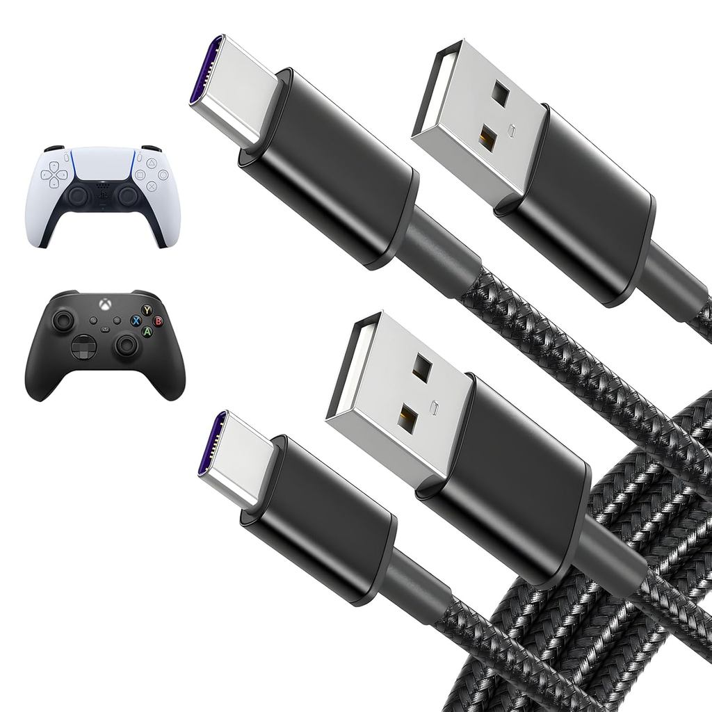 สายชาร์จสําหรับ Xbox Series X/S,PS5/PS5 Pro Controller,Xbox Elite Series 2,Switch Pro Controller USB