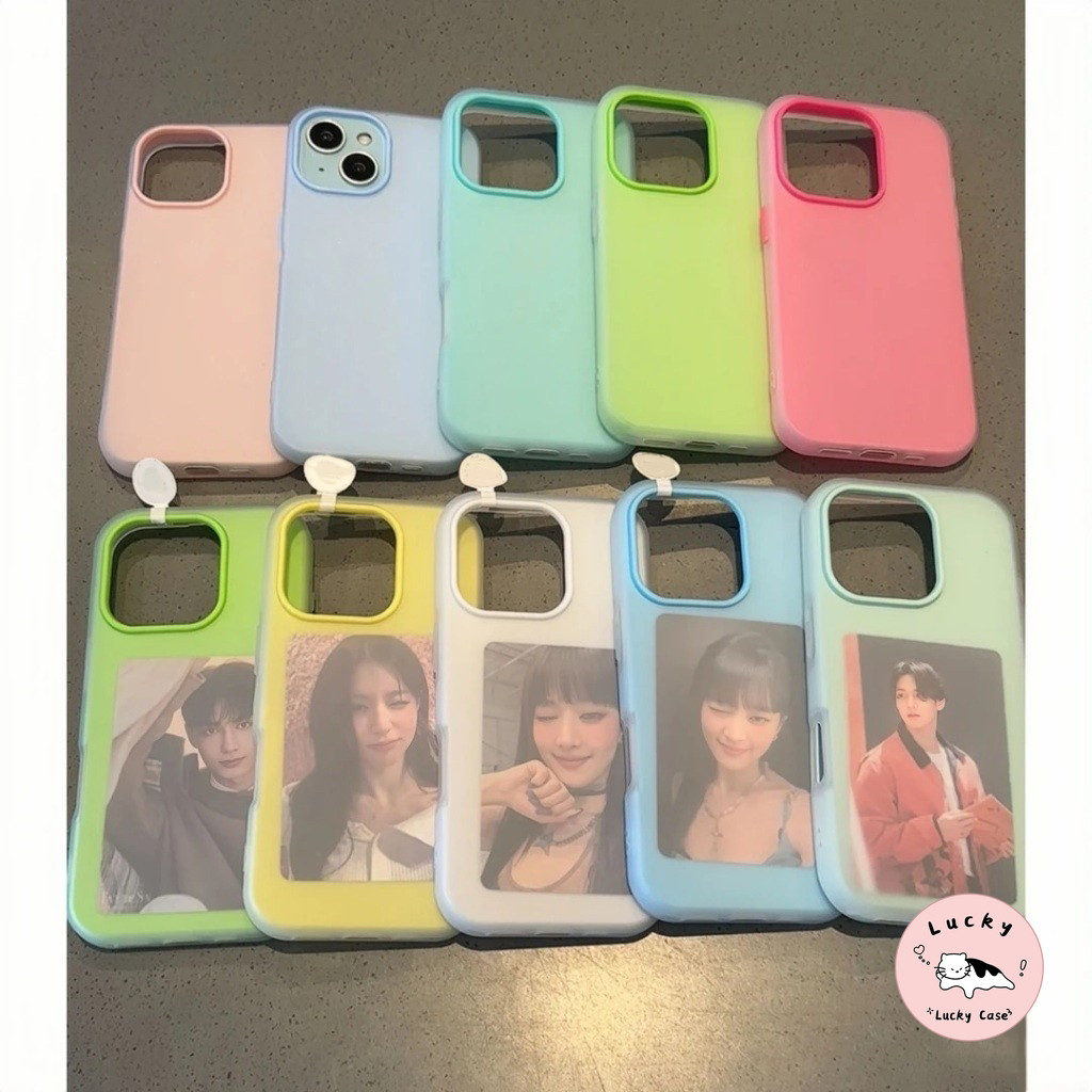 สีลูกอมการรับประกันแฟชั่นง่าย 2 in 1 อ่อน เคส Oppo A17 A15 A38 A16 A18 A78 A57 A98 A35 A95 A54 A9 A33 A58 A76 A77 A5s - รูปที่ 4
