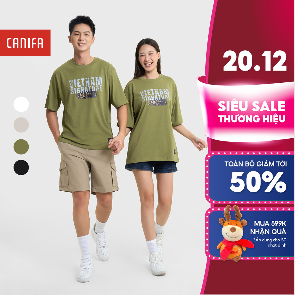 Khe Sanh CANIFA 5TS25S031 เสื้อยืดผู้ใหญ่