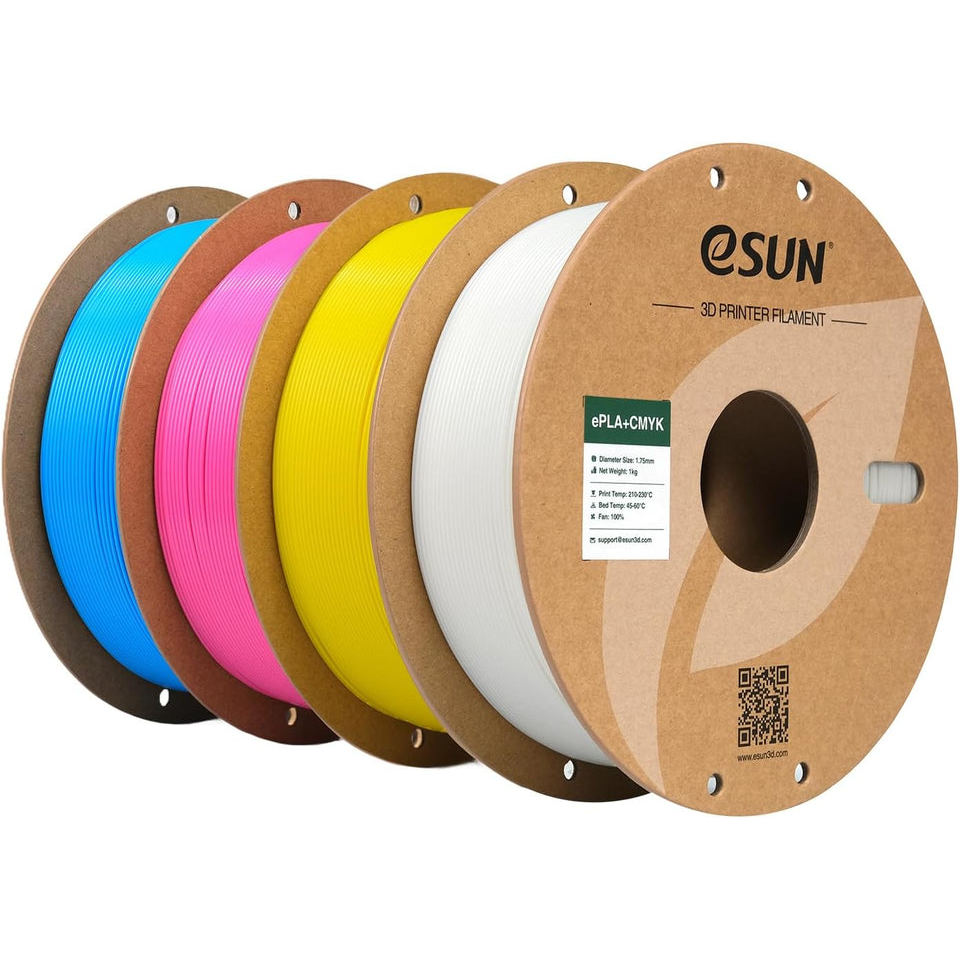 เส้นวัสดุการพิมพ์ CMYK PLA+ eSun Filament