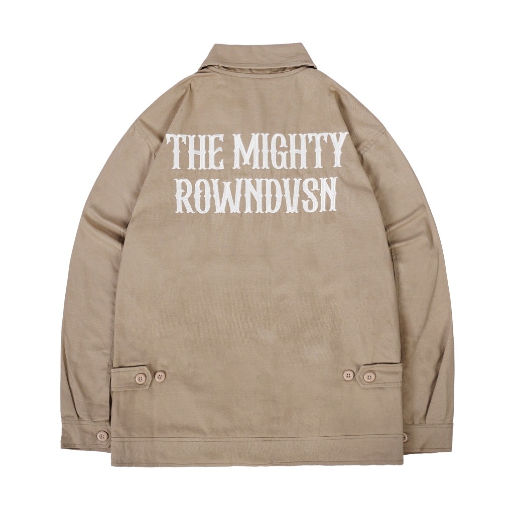 Rown Division Official Deck Jacket - Rowndvsn Orami Khaki Canvas Jacket