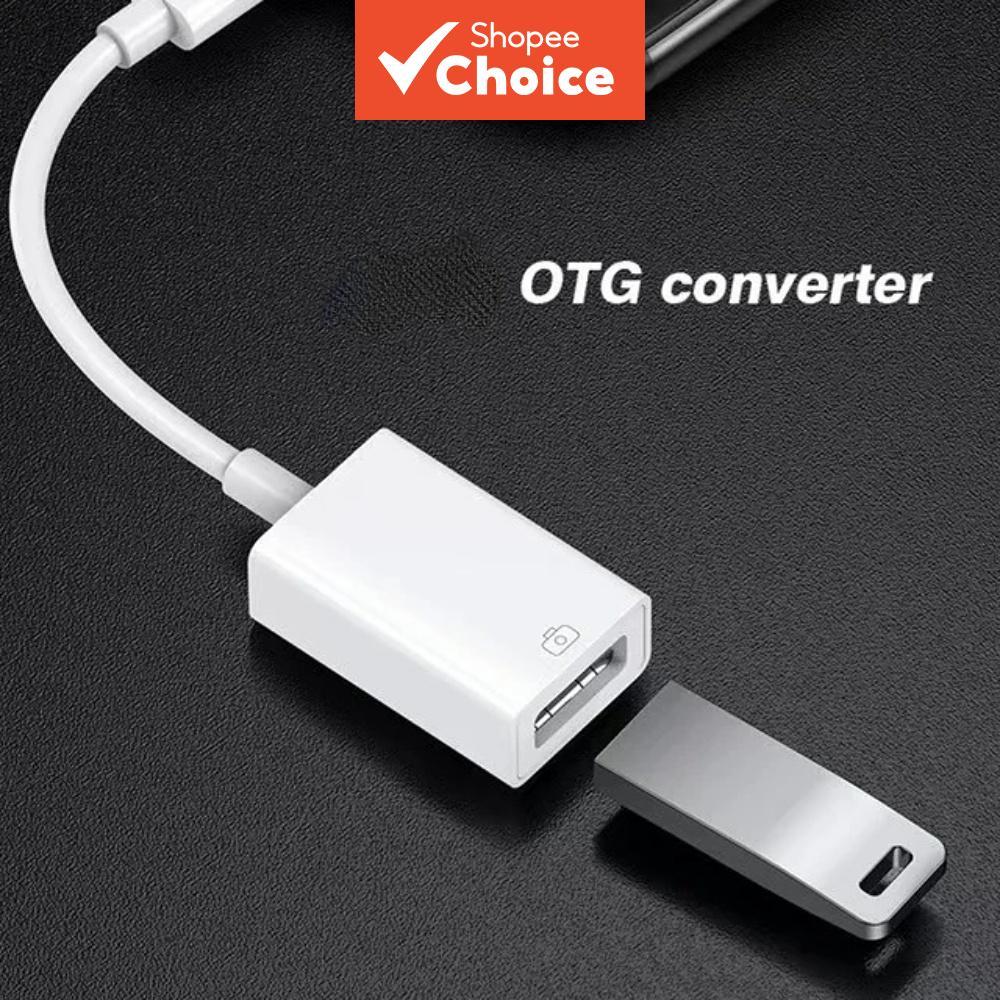 อะแดปเตอร์ OTG เป็นสายแปลงกล้อง USB สําหรับ IPhone 13 14 11 12 Pro Max Xs XR 7 8 Plus vga to type c
