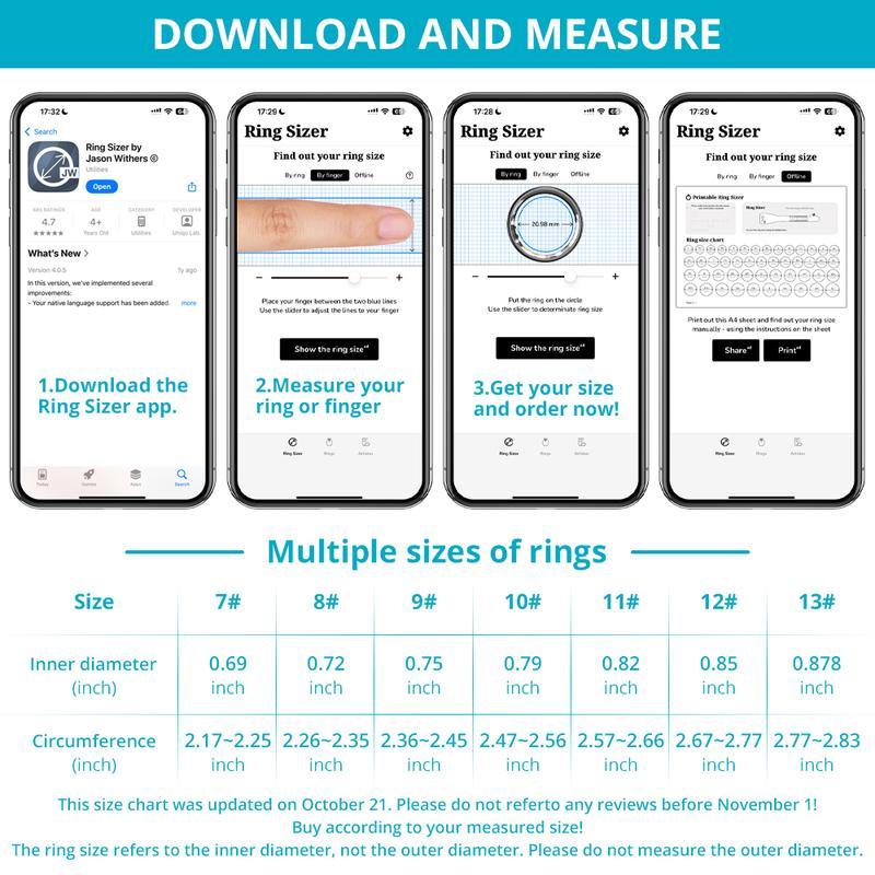 แหวนสมาร์ทดีไวซ์ COLMI R02 กันน้ำ IP68 ติดตามการออกกำลังกาย พร้อมเป็นของขวัญให้เขาและเธอ