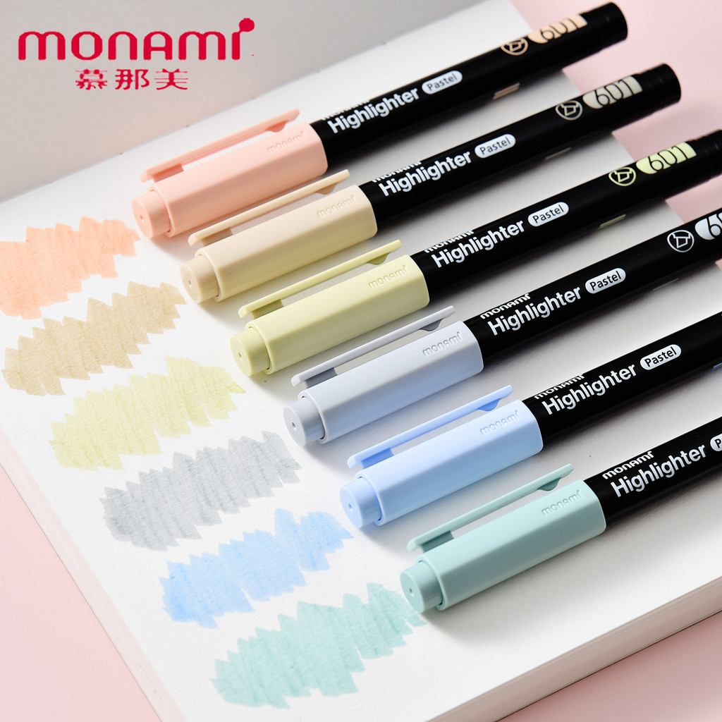ปากกาเน้นข้อความ Monami Pastel