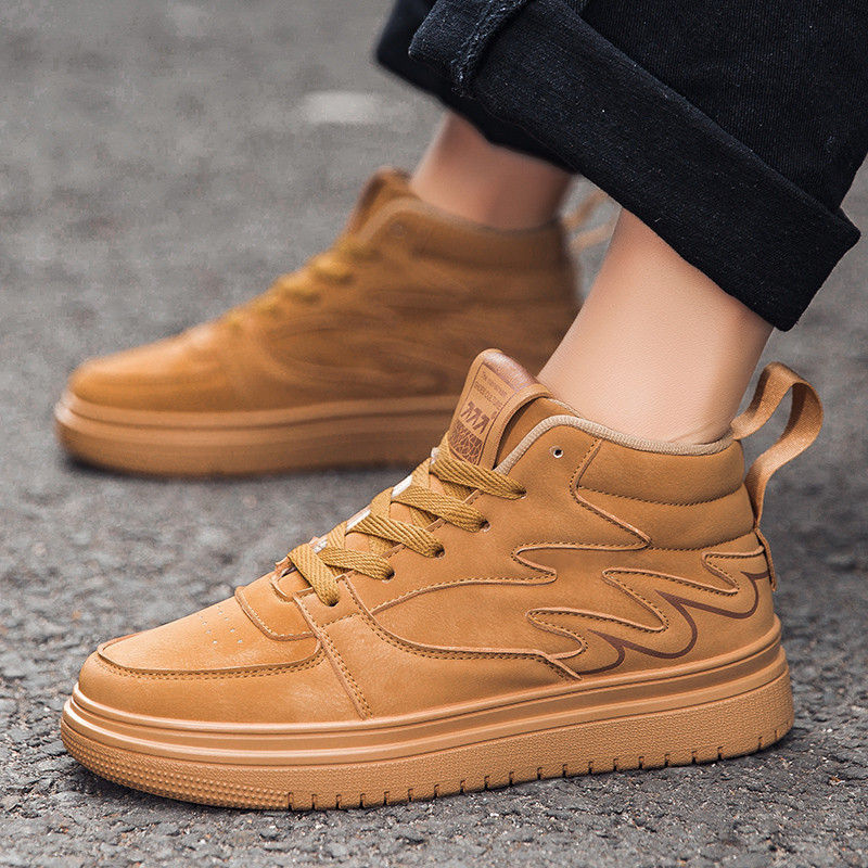 999 Plus Velvet Mens Thick-Soledรองเท้าอินเทรนด์รองเท้าผ้าใบกันลื่นที่อบอุ่น