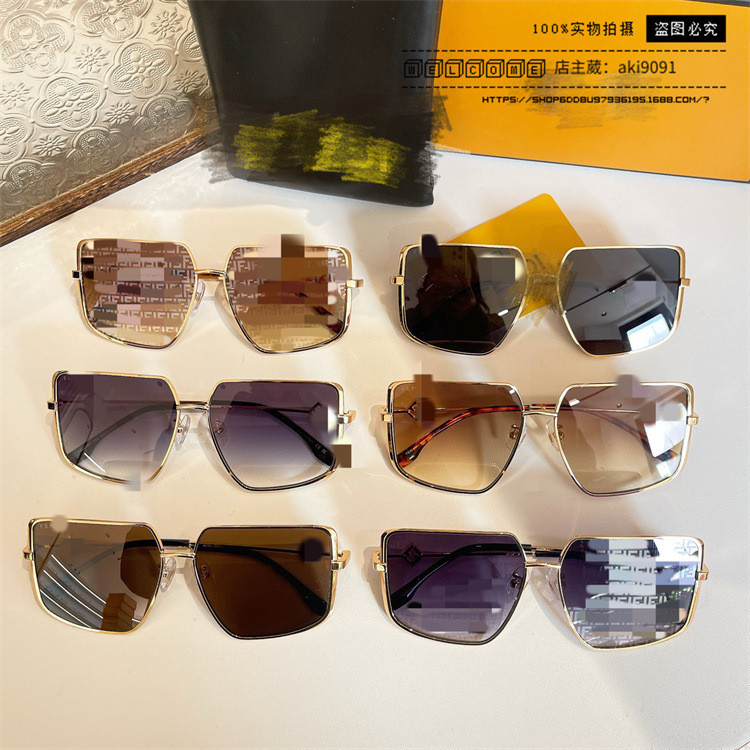 แว่นตากันแดดโลหะสไตล์ยุโรปและอเมริกัน ออกแบบโดย Influencer คนดัง เหมาะสำหรับผู้ชาย fe40148