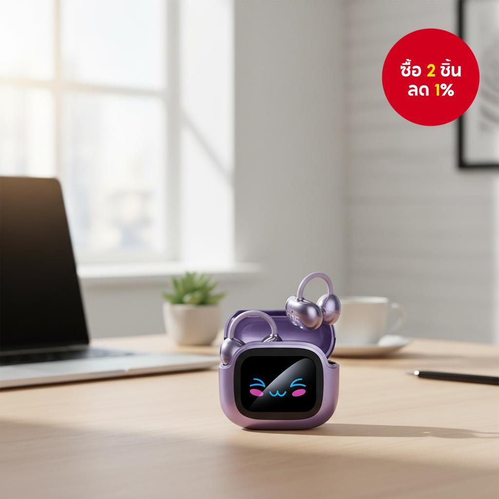 HTC NE32 หูฟังไร้สายแปลภาษา AI บลูทูธ 6.0 TWS เสียง HiFi กันน้ํา IPX5 รองรับวอลเปเปอร์