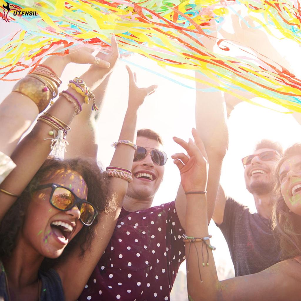 20 ชิ้น Hand Throw Confetti Streamers หลายสี Streamer Poppers ไม่มี Mess Party Poppers สําหรับวันเกิ