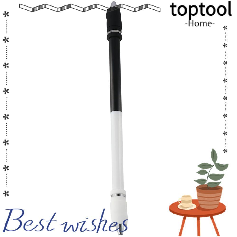 TOPTOOL Spin Pen, PC Black Pen Spinning, สํานักงานเคลือบไม่ลื่นสีขาวระดับกลาง